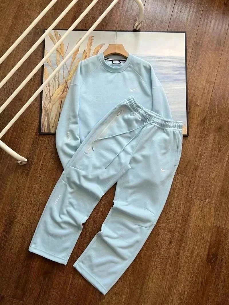 030214018 – Crew-neck sweatshirt set, blue