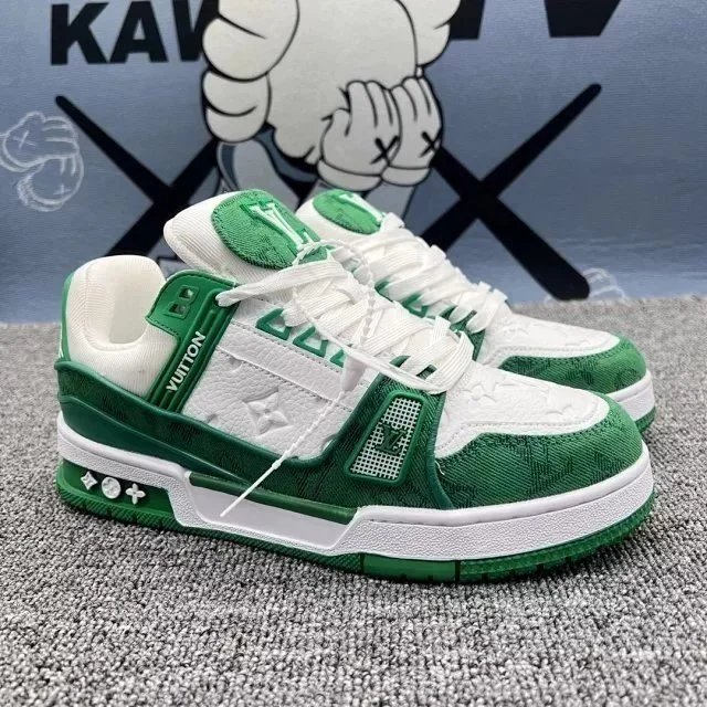 White and green