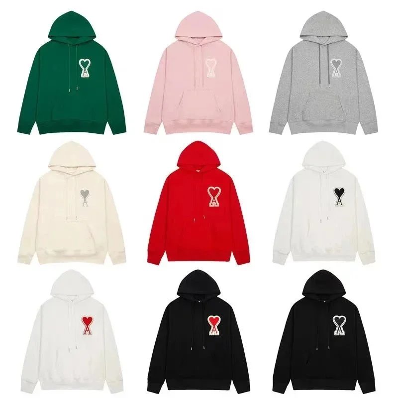 Ami Paris AMI Big Heart Hoodie Casual Pullover Hoodie Multicolor