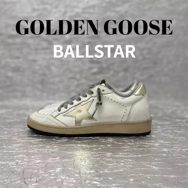 Golden Goose Ballstar Casual Sneakers White and Beige