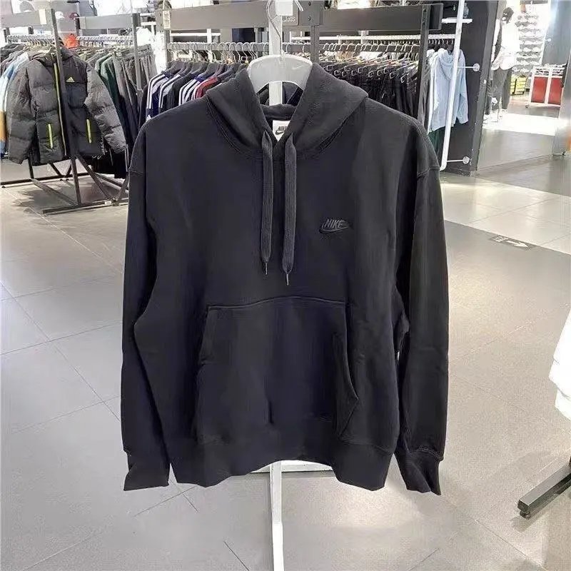 刺绣黑色黑色连帽衫 刺绣黑色黑色连帽衫